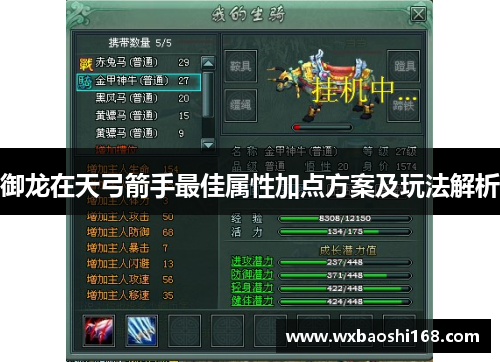御龙在天弓箭手最佳属性加点方案及玩法解析